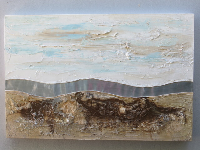 pale blue landscape Donated